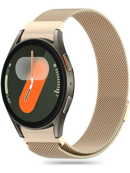 Tech-Protect Milaneseband Λουράκι Μεταλλικό Gold (Samsung Galaxy Watch 4 / 5 / 5 Pro / 6 / 7 / FE)