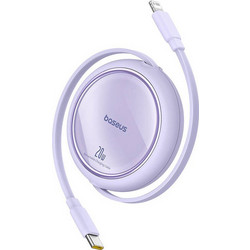 Baseus Free2Pull Retractable USB-C to Lightning Cable 20W 1m Purple