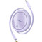 Baseus Free2Pull Retractable USB-C to Lightning Cable 20W 1m Purple