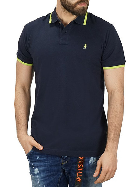 MCS Ανδρική Μπλούζα Polo Κοντομάνικη Navy Μπλε PL02019-704