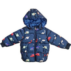 Funky Παιδικό Μπουφάν Χειμωνιάτικο Puffer Αντιανεμικό Μπλε 225-318112-1