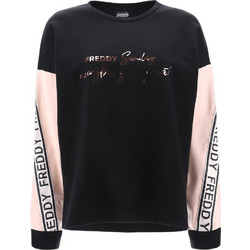 Freddy Γυναικείο Αθλητικό Φούτερ Μαύρο F1WSDS4-NP62