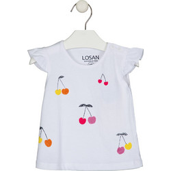 Losan Παιδικό T-Shirt Κοντομάνικο Λευκό 218-1201AL-W