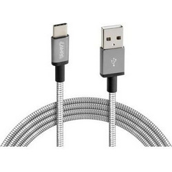 Lampa Stainless USB-A to USB-C 1m Silver 38857