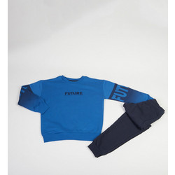 TraX Παιδικό Σετ Φόρμας Royal Blue Navy Μπλε 46880