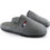 Love4shoes Χειμερινές Ανδρικές Παντόφλες Γκρι D39