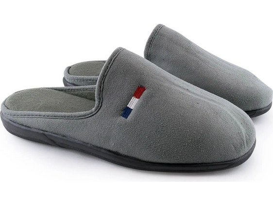 Love4shoes Χειμερινές Ανδρικές Παντόφλες Γκρι D39