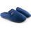 Love4shoes Χειμερινές Ανδρικές Παντόφλες Navy Μπλε 218D