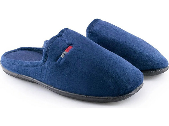 Love4shoes Χειμερινές Ανδρικές Παντόφλες Navy Μπλε 218D