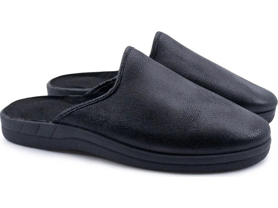 Love4shoes Χειμερινές Ανδρικές Παντόφλες Μαύρες 883320