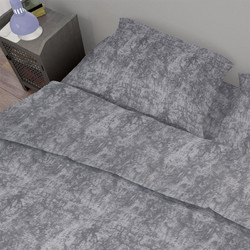 Dimcol Σετ Σεντόνια Μονά 2 τμχ Βαμβακερά 160x240 Shadow 613 Dark Grey