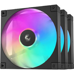 Deepcool FD14 Case Fan 140mm ARGB με Σύνδεση 3-Pin 4-Pin PWM 3τμχ Black