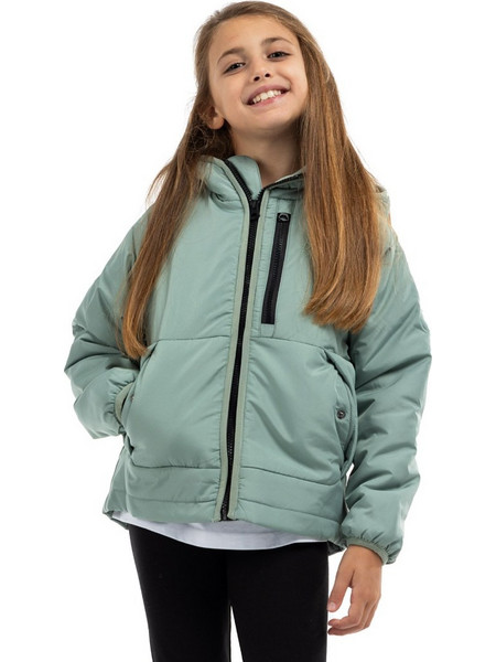 District75 Παιδικό Μπουφάν Χειμωνιάτικο Softshell Αντιανεμικό Πράσινο Mint 224KGJA-278-068