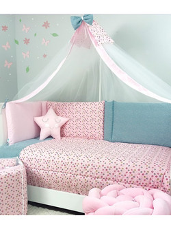 Baby Star Candy Σετ Κούνιας Pink 3τμχ