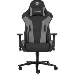 Genesis Nitro 720 Καρέκλα Gaming Δερματίνης με Ρυθμιζόμενα Μπράτσα Μαύρη Γκρι NFG-2096