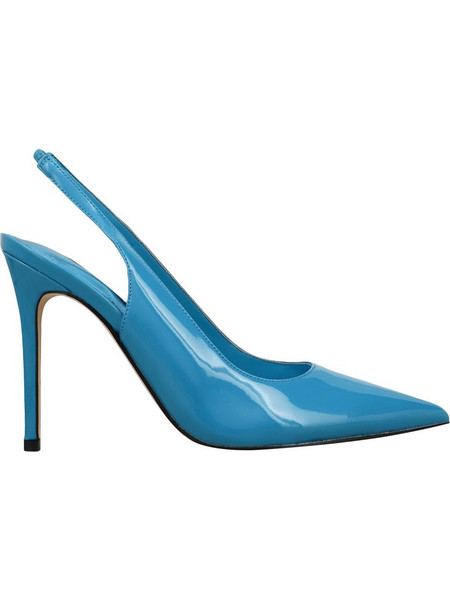 Nine West FEATHER3 Γόβες Slingback Λουστρίνι με Τακούνι Στιλέτο Γαλάζιες FEATHER302-421