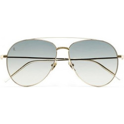 Kaleos STRAUCH-001 Ανδρικά Γυαλιά Ηλίου Aviator Μεταλλικά Χρυσά με Γκρι Degradee Φακό