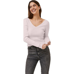 Vero Moda Γυναικεία Πλεκτή Μπλούζα με V Λαιμόκοψη Λιλά 10257154