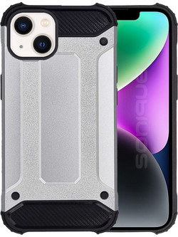 Sonique Heavy Armor Back Cover Silver (iPhone 13)