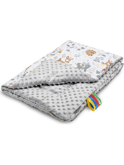 Maboo Forest Deer Κουβέρτα Αγκαλιάς Βελουτέ 75x100 Γκρι