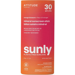 Attitude Sunly Mineral Orange Blossom Αντηλιακό Stick Προσώπου SPF30 60gr