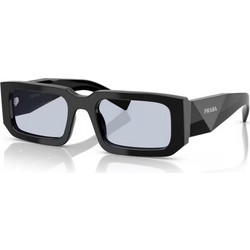 Prada PR06YS 16K10L Γυναικεία Γυαλιά Ηλίου Ορθογώνια Κοκάλινα Μαύρα με Διαφανές Φακό