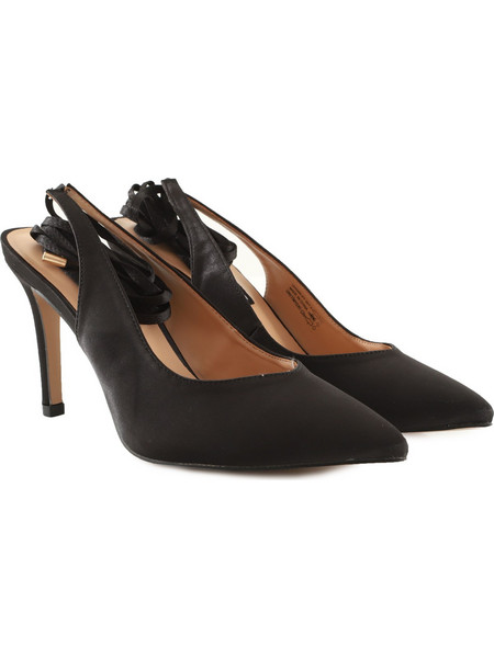 Nine West Catrinna Γόβες Suede με Τακούνι Στιλέτο με Λουράκι Μαύρες 101080242