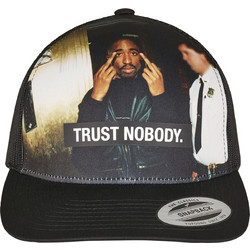 Mister Tee Tupac Trust Nobody Retro Ανδρικό Καπέλο Jockey με Δίχτυ Snapback Υφασμάτινο Μαύρο MT990-00007