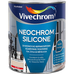Vivechrom Neochrom Silicone Βερνικόχρωμα Διαλύτου Ξύλου & Μετάλλου No93 Μπεζ της Άμμου 0.75lt
