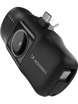 Wozinsky WF16-YCS Power Bank 5000mAh 15W με 2 Θύρες USB-C Black