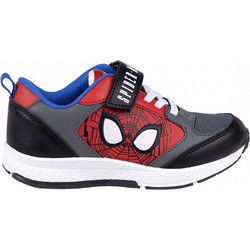 Cerda Spiderman Παιδικά Sneakers Ανθρακί Μαύρα Κόκκινα 2300005481