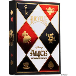 Bicycle Disney Alice In Wonderland Τράπουλα Χάρτινη Κόκκινη Μαύρη 10043088