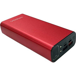 Treqa TR-967 Power Bank 20000mAh 100W με Θύρα USB-A & Θύρα USB-C Red