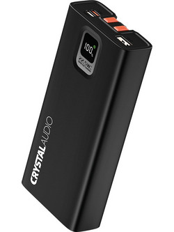 Crystal Audio PBK7K Power Bank 20000mAh 22.5W με Θύρα USB-A & 2 Θύρες USB-C Quick Charge 3.0 & Power Delivery Black