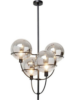 Kare Design Κρεμαστό Φωτιστικό Οροφής Πολύφωτο Μαύρο 52781