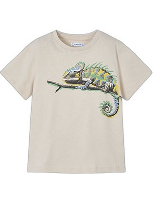 Mayoral Παιδικό T-Shirt Κοντομάνικο Μπεζ 25-03045-090
