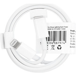 C973 USB-C to Lightning Cable 18W 1m White 5903396087974