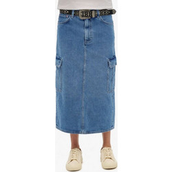 Superdry Μακριά Φούστα Τζιν Cargo Μπλε W7210367A