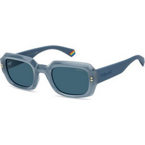 Polaroid Eyewear PLD6239/S/X MVU/C3 Γυναικεία Γυαλιά Ηλίου Τετράγωνα Κοκάλινα Μπλε με Μπλε Φακό