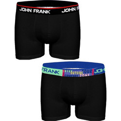 John Frank Ανδρικά Μποξεράκια Σετ 2Pack Μαύρα JF2BHYPE05