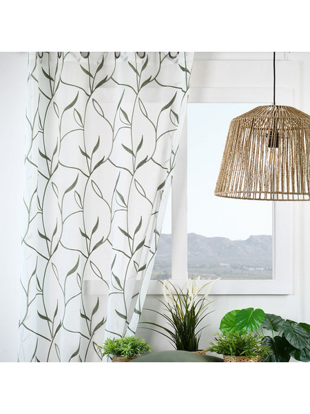 Spitishop Κουρτίνα Παραθύρου Floral με Τρουκς 140x260 Acanthe R6C824002VL Vert