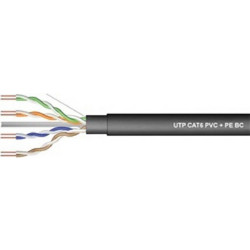TOPELCOM U/UTP Cat.6 Καλώδιο Δικτύου Ethernet 1m Black 02.004.0067