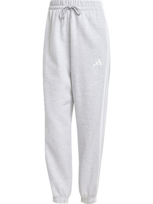 Adidas Γυναικείο Παντελόνι Φόρμας Fleece με Λάστιχο Γκρι IN6178