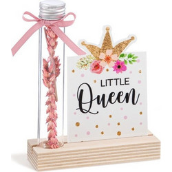 Parisis Μπομπονιέρα Βάπτισης Καδράκι Little Queen από Plexiglass & Ξύλο 03024302