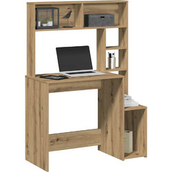 vidaXL Γραφείο Ξύλινο με Βιβλιοθήκη 100x45x140cm 860444