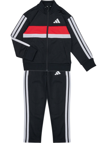 Adidas Παιδικό Σετ Φόρμας Μαύρο Κόκκινο JC7513