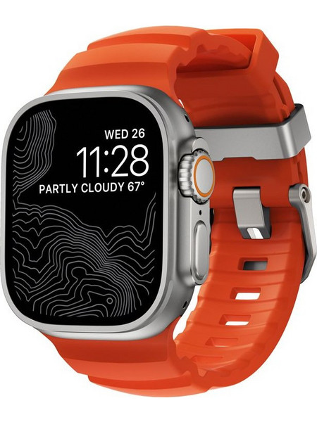 Nomad Rocky Point FKM Λουράκι Σιλικόνης Natural / Magma (Apple Watch 42 / 44 / 45 / 49mm)