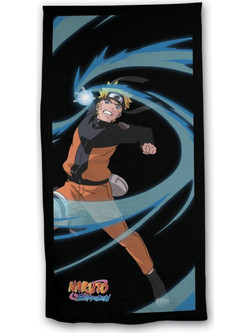 Naruto Παιδική Πετσέτα Θαλάσσης Μαύρη 70x140cm 72732