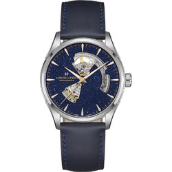 Hamilton Jazzmaster Ανδρικό Ρολόι Αυτόματο με Μπλε Δερμάτινο Λουράκι H32705640