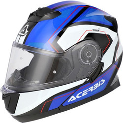 Acerbis SEREL Blue White Κράνος Μηχανής Flip-Up 1550gr